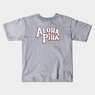 Aloha Piha logo Kids T-Shirt